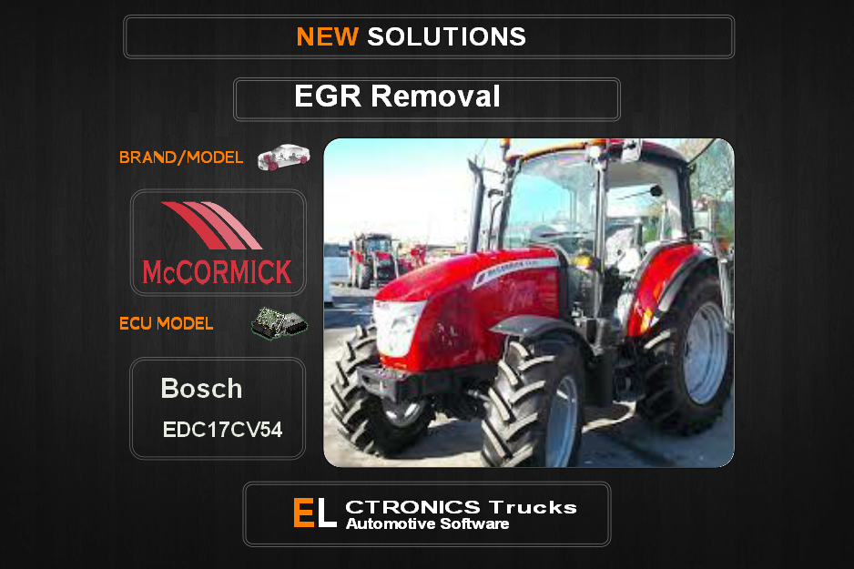 EGR Off Mc-Agriline Bosch EDC17CV54 Electronics Trucks Automotive Software