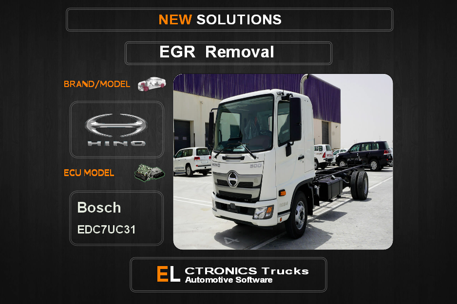 EGR Off Hino-Trucks Bosch EDC7UC31 Electronics Trucks Automotive Software