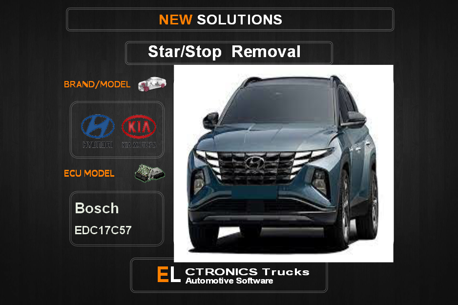 Star-Stop Off Kia-Hyundai Bosch EDC17C57 Electronics Cars Automotive Software