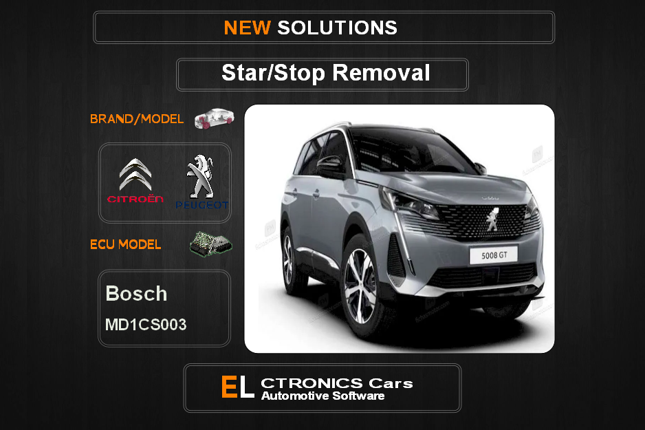 Star-Stop Off Peugeot-Citroen Bosch MD1CS003 Electronics Cars Automotive Software