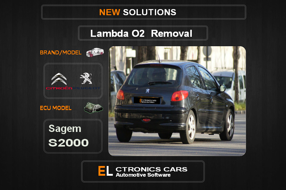 Lambda O2 removal Peugeot-Citroen Sagem S2000 Electronics cars Automotive software