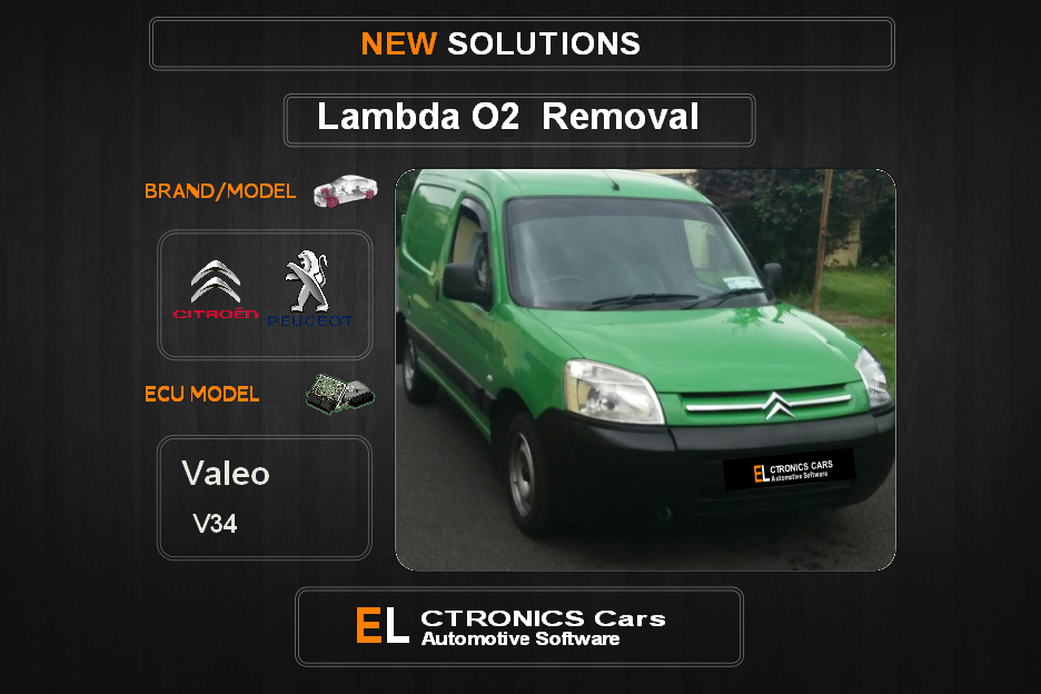 Lambda O2 removal Peugeot-Citroen Valeo V34 Electronics cars Automotive software