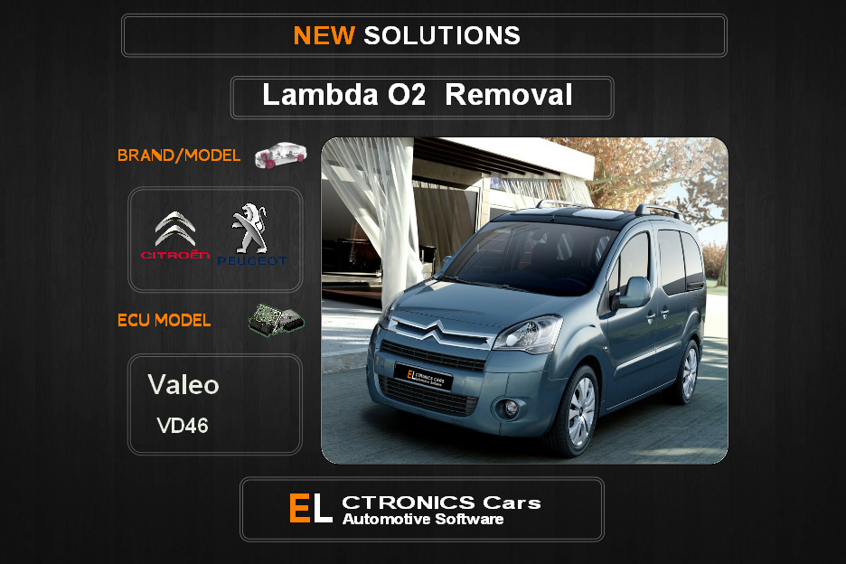 Lambda O2 removal Peugeot-Citroen Valeo VD46 Electronics cars Automotive software