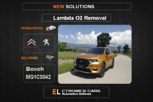 Lambda O2 removal Peugeot-Citroen Bosch MG1CS042 Electronics cars Automotive software