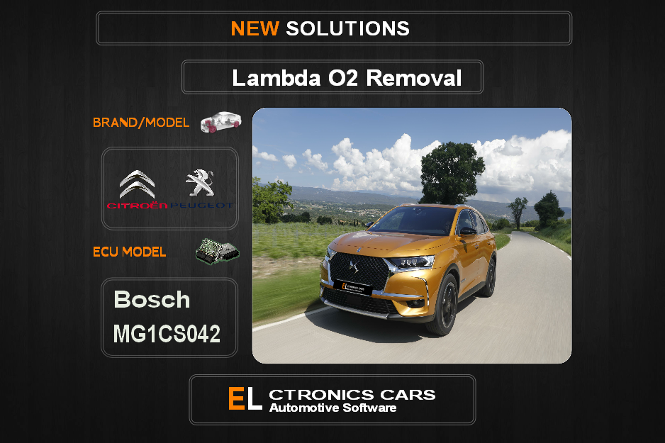 Lambda O2 removal Peugeot-Citroen Bosch MG1CS042 Electronics cars Automotive software