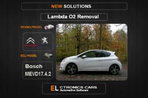 Lambda O2 removal Peugeot-Citroen Bosch MEVD17.4.2 Electronics cars Automotive software