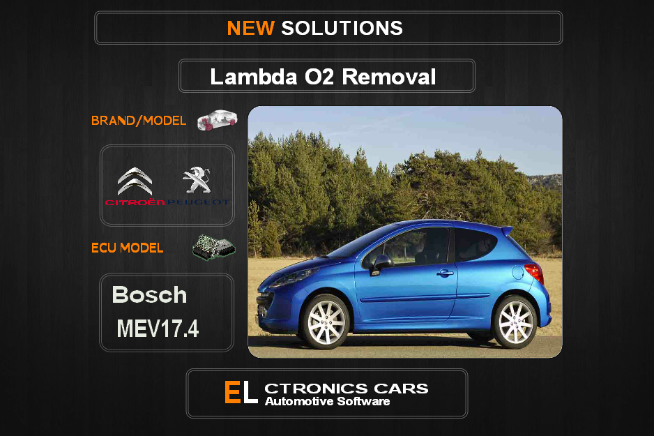 Lambda O2 removal Peugeot-Citroen Bosch MEV17.4 Electronics cars Automotive software