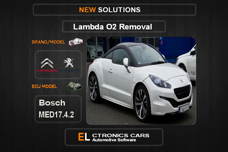 Lambda O2 removal Peugeot-Citroen Bosch MED17.4.2 Electronics cars Automotive software