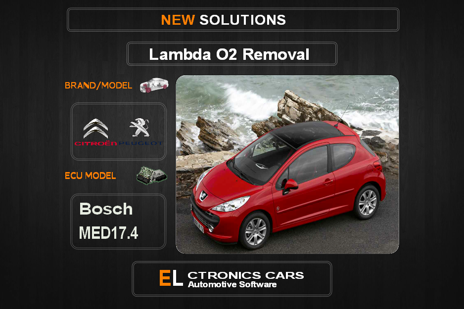 Lambda O2 removal Peugeot-Citroen Bosch MED17.4 Electronics cars Automotive software