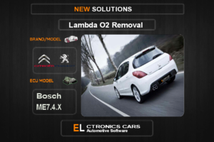 Lambda O2 removal Peugeot-Citroen Bosch ME7.4.X Electronics cars Automotive software