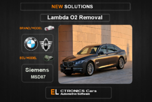 Lambda O2 removal Bmw-Mini Siemens MSD87 Electronics cars Automotive software