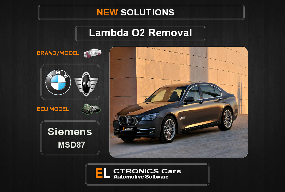 Lambda O2 removal Bmw-Mini Siemens MSD87 Electronics cars Automotive software