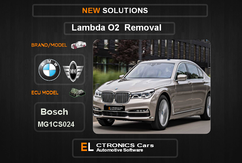 Lambda O2 removal Bmw-Mini Bosch MG1CS024 Electronics cars Automotive software