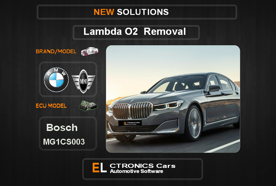 Lambda O2 removal Bmw-Mini Bosch MG1CS003 Electronics cars Automotive software