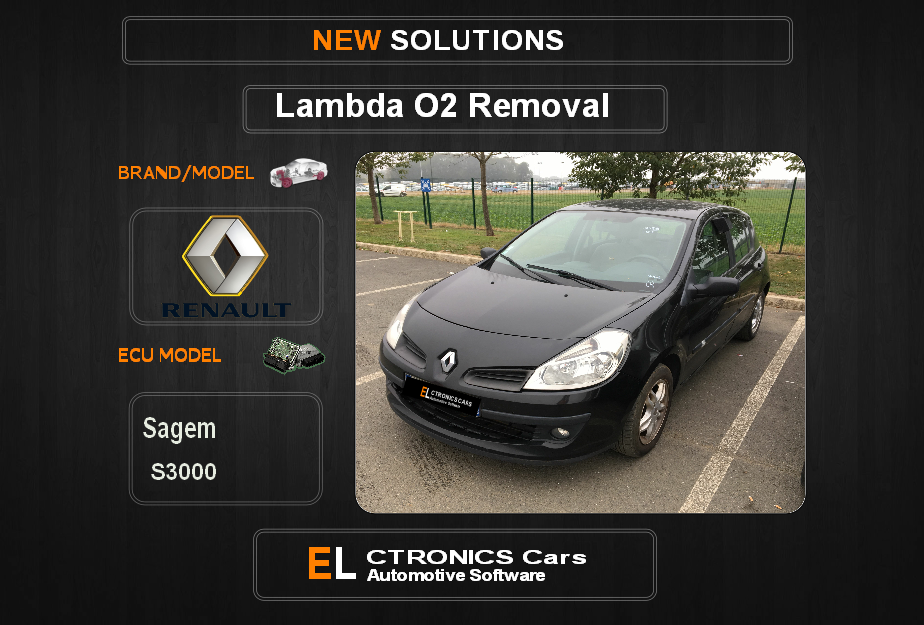 Lambda O2 removal Renault-Dacia Sagem S3000 Electronics cars Automotive software