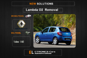 Lambda O2 removal Renault-Dacia Valeo V40 Electronics cars Automotive software