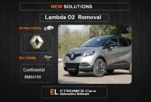 Lambda O2 removal Renault-Dacia Continental EMS3155 Electronics cars Automotive software