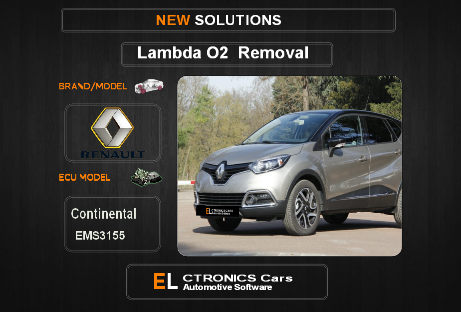 Lambda O2 removal Renault-Dacia Continental EMS3155 Electronics cars Automotive software