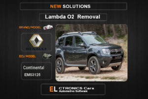 Lambda O2 removal Renault-Dacia Continental EMS3125 Electronics cars Automotive software