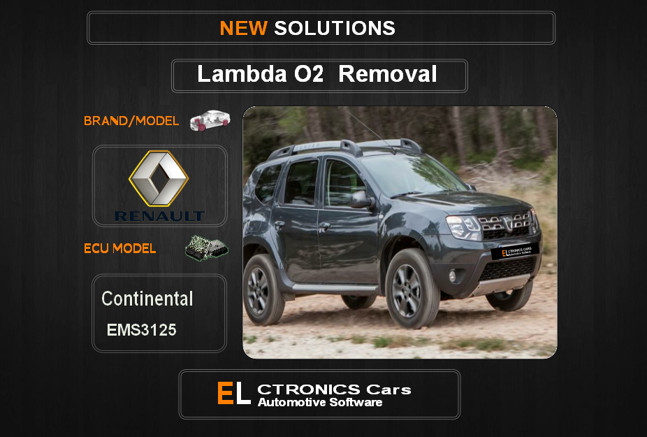 Lambda O2 removal Renault-Dacia Continental EMS3125 Electronics cars Automotive software