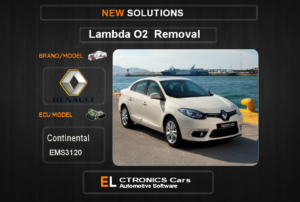 Lambda O2 removal Renault-Dacia Continental EMS3120 Electronics cars Automotive software