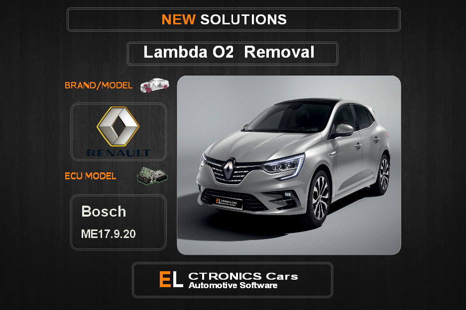 Lambda O2 removal Renault-Dacia Bosch ME17.9.20 Electronics cars Automotive software