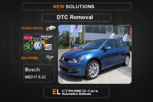 DTC OFF Volkswagen-Group Bosch MED17.5.22 Electronics cars Automotive software