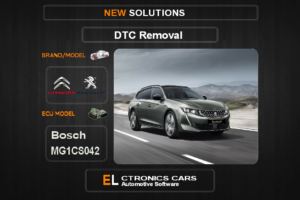 DTC OFF Peugeot-Citroen Bosch MG1CS042 Electronics cars Automotive software
