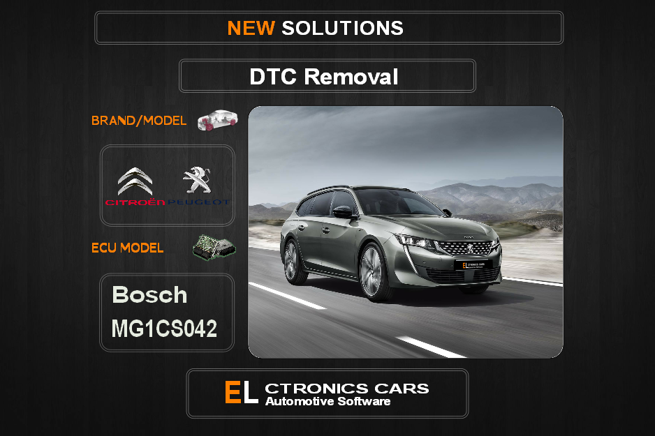 DTC OFF Peugeot-Citroen Bosch MG1CS042 Electronics cars Automotive software