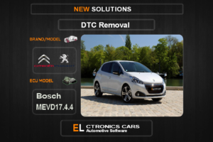 DTC OFF Peugeot-Citroen Bosch MEVD17.4.4 Electronics cars Automotive software