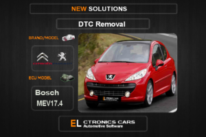 DTC OFF Peugeot-Citroen Bosch MEV17.4 Electronics cars Automotive software