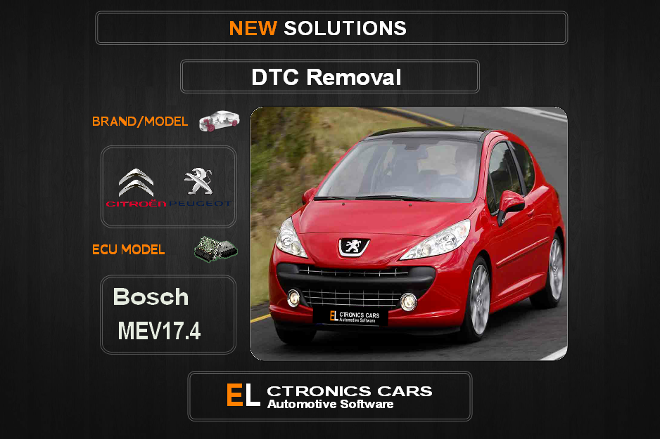 DTC OFF Peugeot-Citroen Bosch MEV17.4 Electronics cars Automotive software