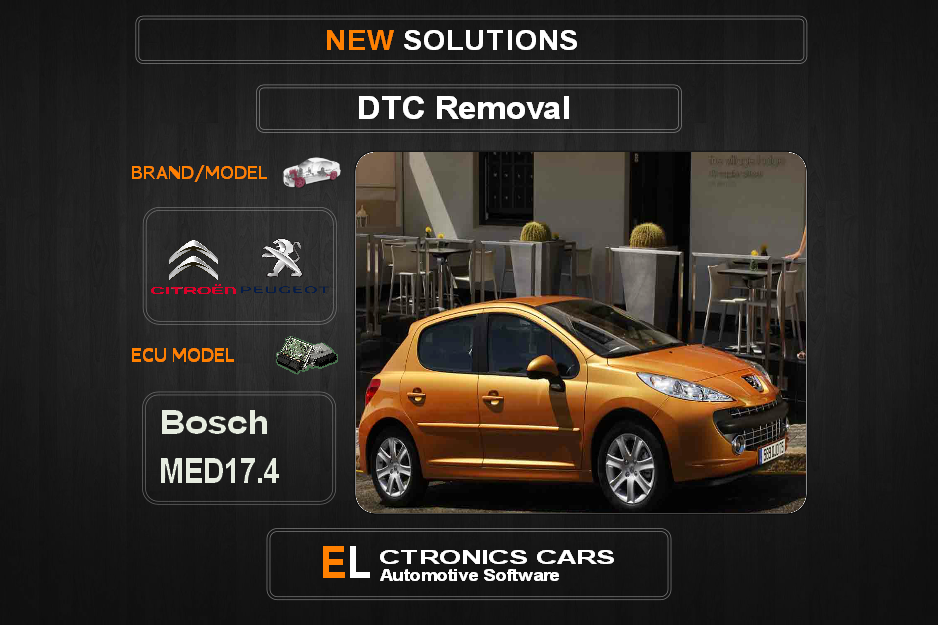 DTC OFF Peugeot-Citroen Bosch MED17.4 Electronics cars Automotive software