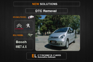 DTC OFF Peugeot-Citroen Bosch ME7.4.X Electronics cars Automotive software