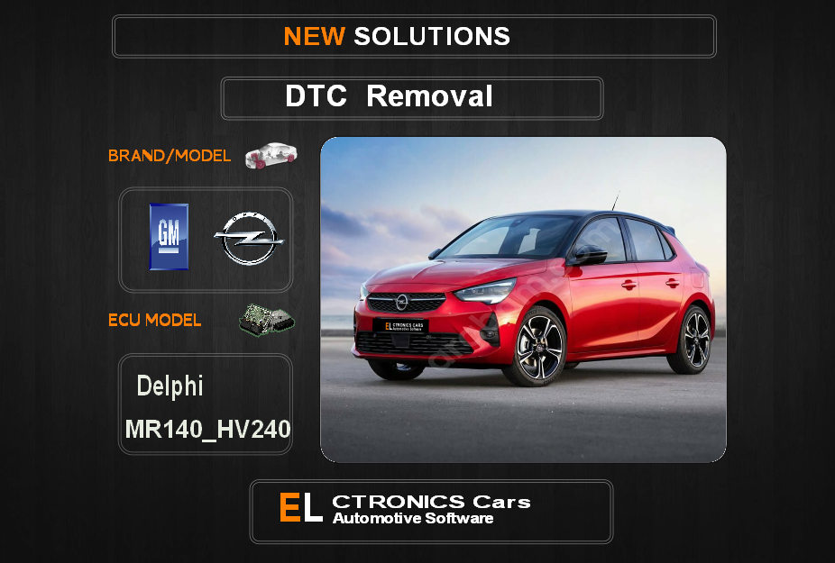 DTC OFF GM-Opel Delphi MR140 Electronics cars Automotive software