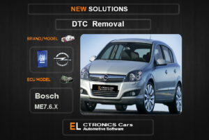 DTC OFF GM-Opel Bosch ME7.6.X Electronics cars Automotive software