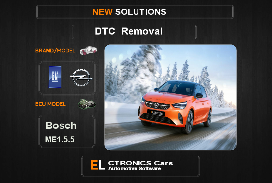 DTC OFF GM-Opel Bosch ME1.5.5 Electronics cars Automotive software