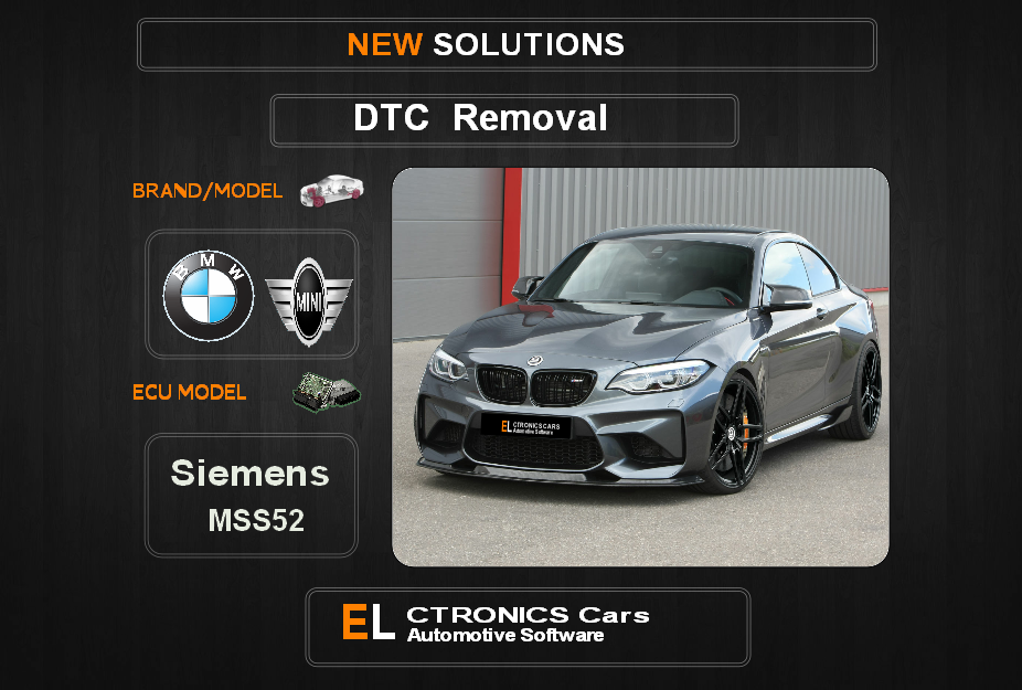 DTC OFF Bmw-Mini Siemens MSS52 Electronics cars Automotive software