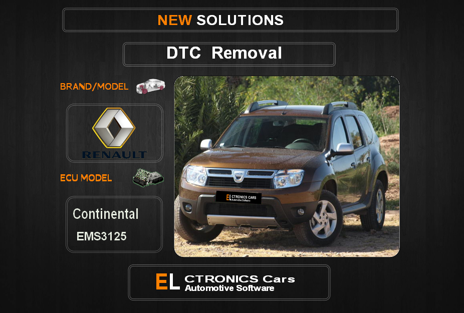 DTC OFF Renault-Dacia Continental EMS3125 Electronics cars Automotive software