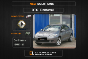 DTC OFF Renault-Dacia Continental EMS3120 Electronics cars Automotive software