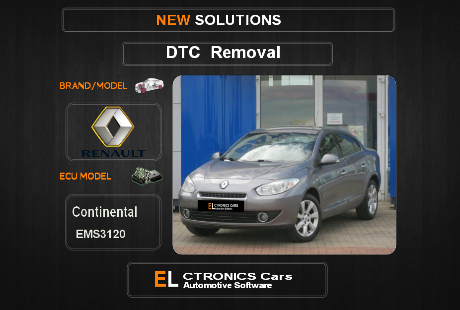 DTC OFF Renault-Dacia Continental EMS3120 Electronics cars Automotive software