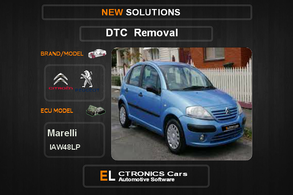 DTC OFF Peugeot-Citroen Marelli IAW48LP Electronics cars Automotive software
