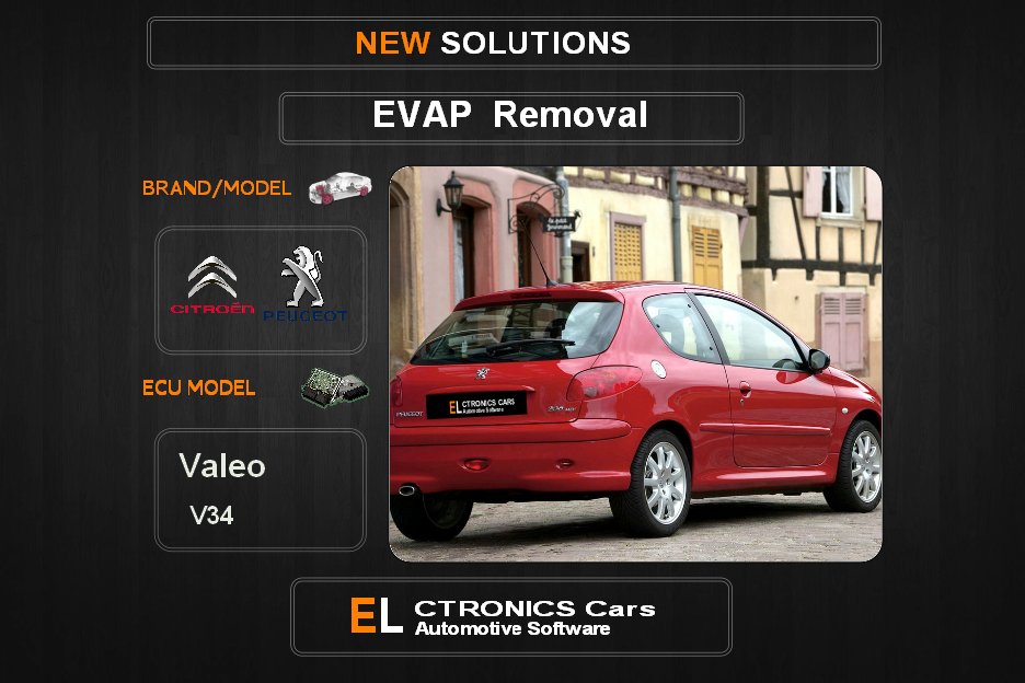 Evap OFF Peugeot-Citroen Valeo V34 Electronics cars Automotive software