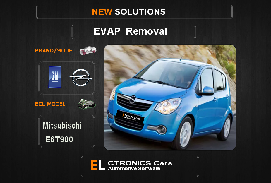Evap OFF GM-Opel Mitsubischi E6T900 Electronics cars Automotive software