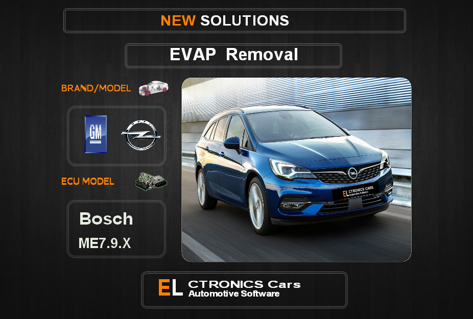 Evap OFF GM-Opel Bosch ME7.9.X Electronics cars Automotive software