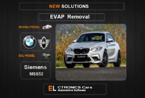 Evap OFF Bmw-Mini Siemens MSS52 Electronics cars Automotive software