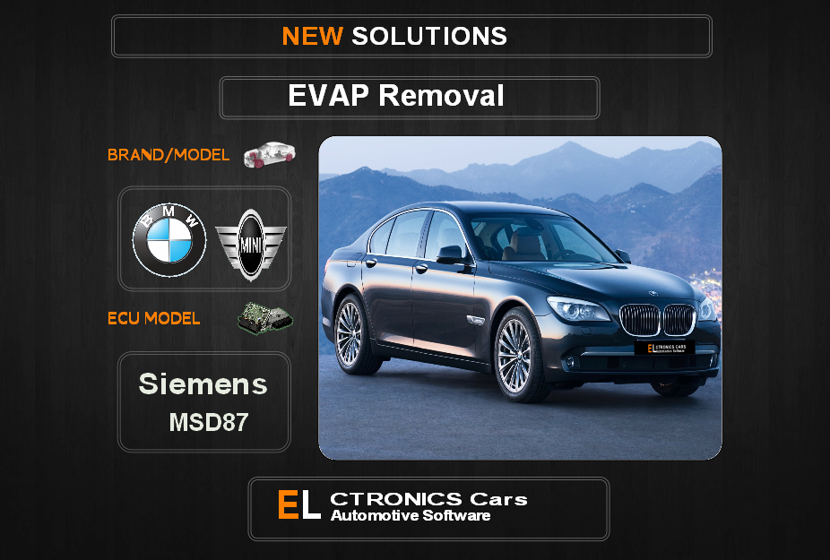 Evap OFF Bmw-Mini Siemens MSD87 Electronics cars Automotive software
