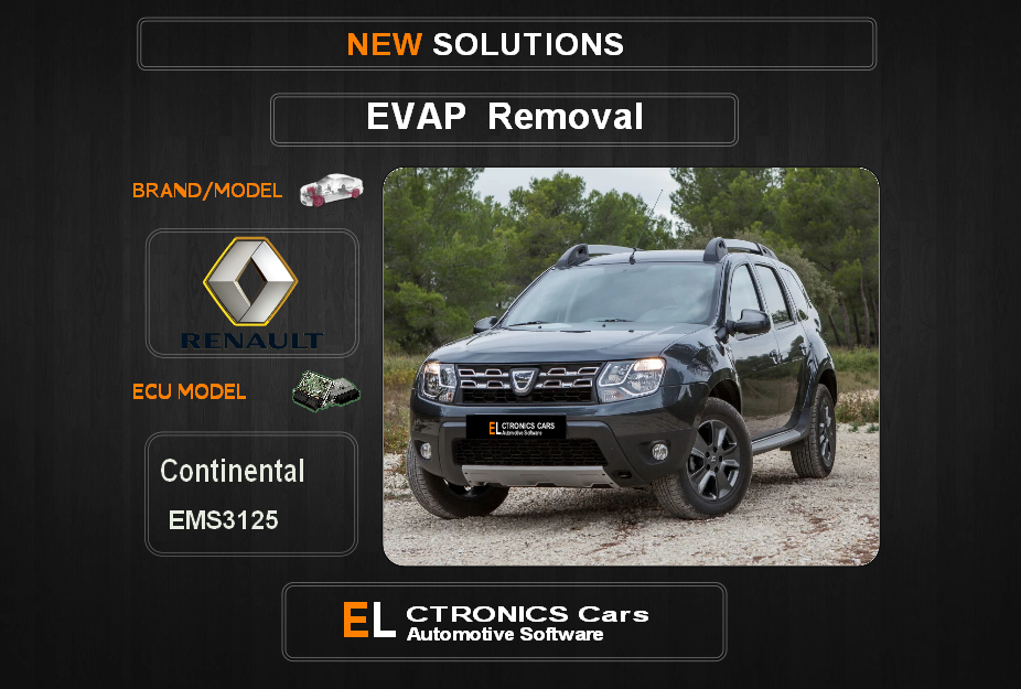 Evap OFF Renault-Dacia Continental EMS3125 Electronics cars Automotive software