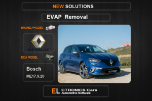 Evap OFF Renault-Dacia Bosch ME17.9.20 Electronics cars Automotive software