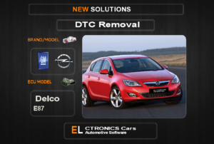 DTC OFF GM-Opel Delco E87 Electronics cars Automotive software